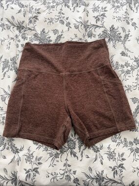 aerie High-Waist Bike Shorts - Brown